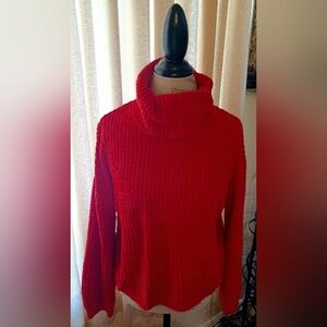 Pink Rose Red turtleneck sweater